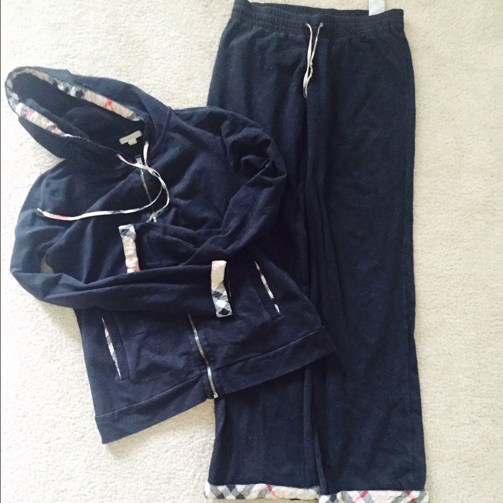 Burberry black track suit